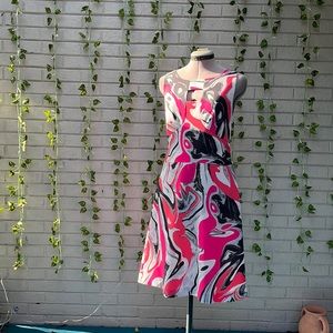 Yoana Baraschi Shift Dress with Key Hole